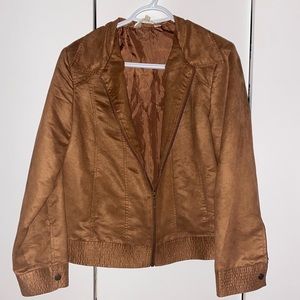 Lightweight Suede Brown Jacket